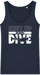 Débardeur Femme Shut Up and Dive - Bleu marine