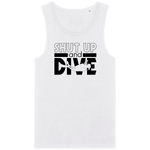 Débardeur Homme Shut Up and Dive - Blanc