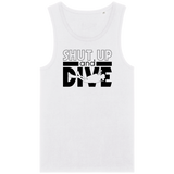 Débardeur Homme Shut Up and Dive - Blanc