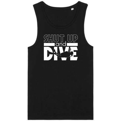 Débardeur Homme Shut Up and Dive - Noir