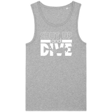 Débardeur Homme Shut Up and Dive - Gris chiné