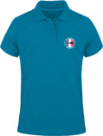 Polo Brodé Homme Plongeur Français - Bleu Turquoise