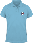 Polo Brodé Homme Plongeur Français - Bleu ciel