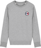 Pull Homme Brodé Plongeur Français - Gris chiné