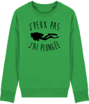 Pull Homme J'peux pas j'ai plongée - Vert