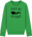 Pull Homme J'peux pas j'ai plongée - Vert