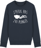 Pull Homme J'peux pas j'ai plongée - Bleu marine