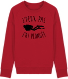 Pull Homme J'peux pas j'ai plongée - Rouge