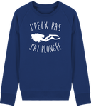 Pull Homme J'peux pas j'ai plongée - Bleu roi