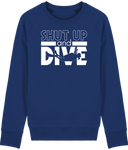 Pull Homme Shut Up and Dive - Bleu roi