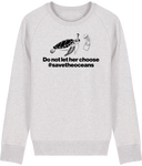 Pull Homme Save the Oceans - Gris clair chiné