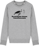 Pull Homme Save the Oceans - Gris chiné