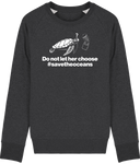 Pull Homme Save the Oceans - Gris foncé chiné