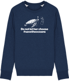 Pull Homme Save the Oceans - Bleu nuit chiné