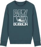 Pull Homme Everyday I'm Bubblin - Bleu canard