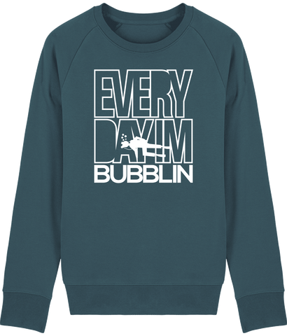 Pull Homme Everyday I'm Bubblin - Bleu canard