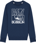 Pull Homme Everyday I'm Bubblin - Bleu nuit chiné