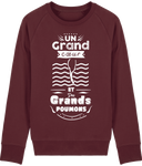 Pull Homme Un grand cœur et des grands poumons - Bordeaux