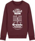 Pull Homme Un grand cœur et des grands poumons - Bordeaux