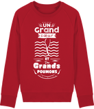 Pull Homme Un grand cœur et des grands poumons - Rouge