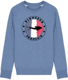 Pull Homme Plongeur Français - Bleu chiné