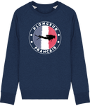 Pull Homme Plongeur Français - Bleu nuit chiné