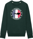 Pull Homme Plongeur Français - Vert sapin chiné