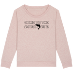 Pull Femme Come to the shark side - Rose poudré chiné