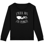 Pull Femme J'peux pas j'ai plongée - Noir