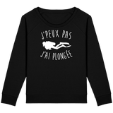 Pull Femme J'peux pas j'ai plongée - Noir