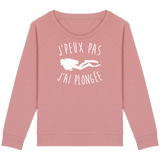 Pull Femme J'peux pas j'ai plongée - Rose