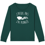 Pull Femme J'peux pas j'ai plongée - Vert foncé