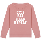 Pull Femme Dive Eat Sleep Repeat - Rose