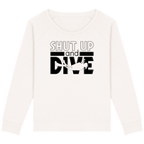 Pull Femme Shut Up and Dive - Blanc vintage