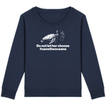 Pull Femme Save the Oceans - Bleu marine