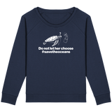 Pull Femme Save the Oceans - Bleu marine