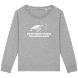 Pull Femme Save the Oceans - Gris chiné