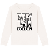 Pull Femme Everyday I'm Bubblin - Blanc vintage