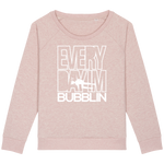 Pull Femme Everyday I'm Bubblin - Rose poudré chiné