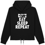 Sweat Court Dive Eat Sleep Repeat - Noir