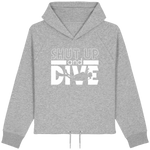 Sweat Court Femme Shut Up and Dive - Gris chiné