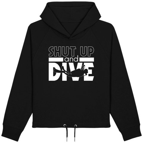 Sweat Court Femme Shut Up and Dive - Noir