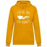 Sweat Femme J'peux pas j'ai plongée - Jaune