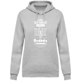 Sweat Femme Un Grand Coeur et des Grands Poumons - Gris