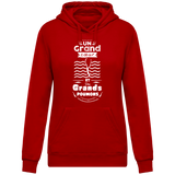 Sweat Femme Un Grand Coeur et des Grands Poumons - Rouge