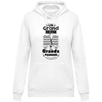 Sweat Femme Un Grand Coeur et des Grands Poumons - Blanc