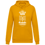 Sweat Femme Un Grand Coeur et des Grands Poumons - Jaune