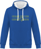 Sweat Homme Come to the shark side - Bleu roi / Capuche blanche