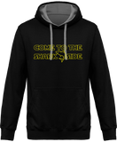 Sweat Homme Come to the shark side - Noir / Capuche grise