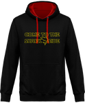 Sweat Homme Come to the shark side - Noir / Capuche rouge